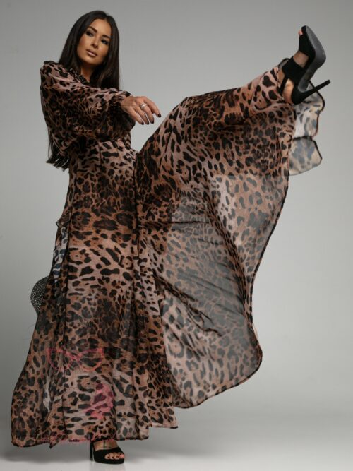 Kombinezon szyfonowy NB Centavos w panterkę