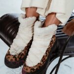 -WYPRZEDANE-Botki śniegowce Olodo Rock panterka