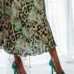 Czółenka szpilki Madam Liber zielone