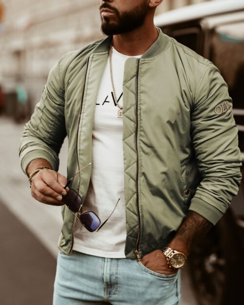 Kurtka bomberka męska Ola Voga OLV Jacket Man khaki