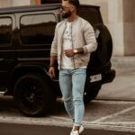 Kurtka bomberka męska Ola Voga OLV Jacket Man beż