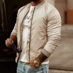 Kurtka bomberka męska Ola Voga OLV Jacket Man beż