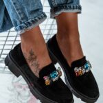 Mokasyny zamszowe Brido Rock czarne