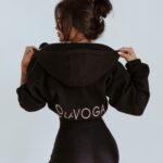 Bluza krótka z kapturem Ola Voga Soft Relax czarna