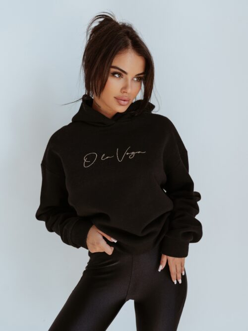 Bluza z wycięciem Heart on Back Ola Voga czarna