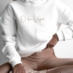 Bluza z wycięciem Heart on Back Ola Voga ecru