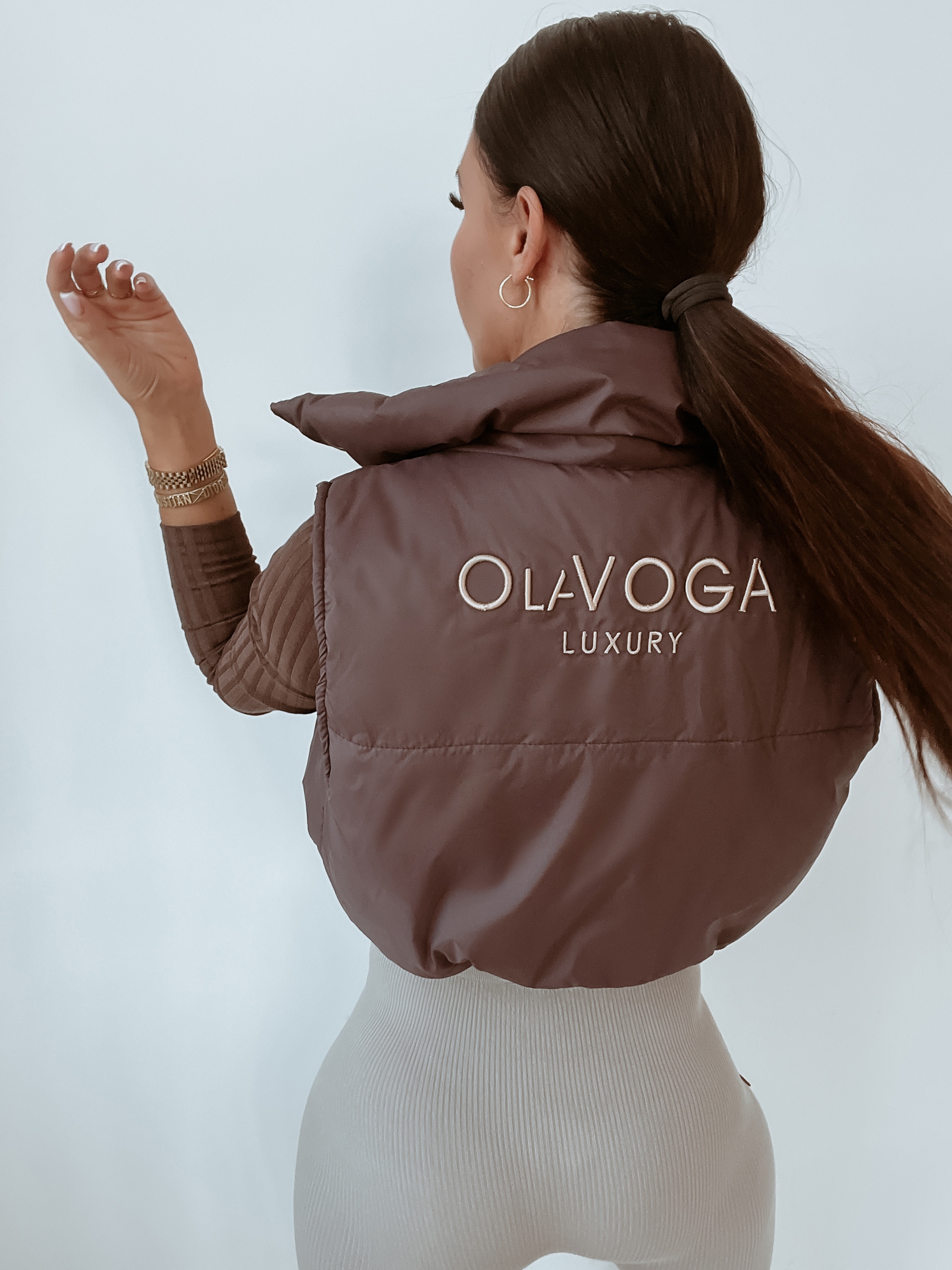 Kamizelka pikowana O'la Voga Warm Shot brązowa Kamizelka pikowana O'la Voga Warm Shot brązowa