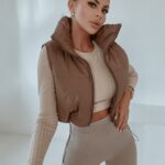 Kamizelka pikowana O'la Voga Warm Shot c.beżowa