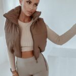 Kamizelka pikowana O'la Voga Warm Shot c.beżowa