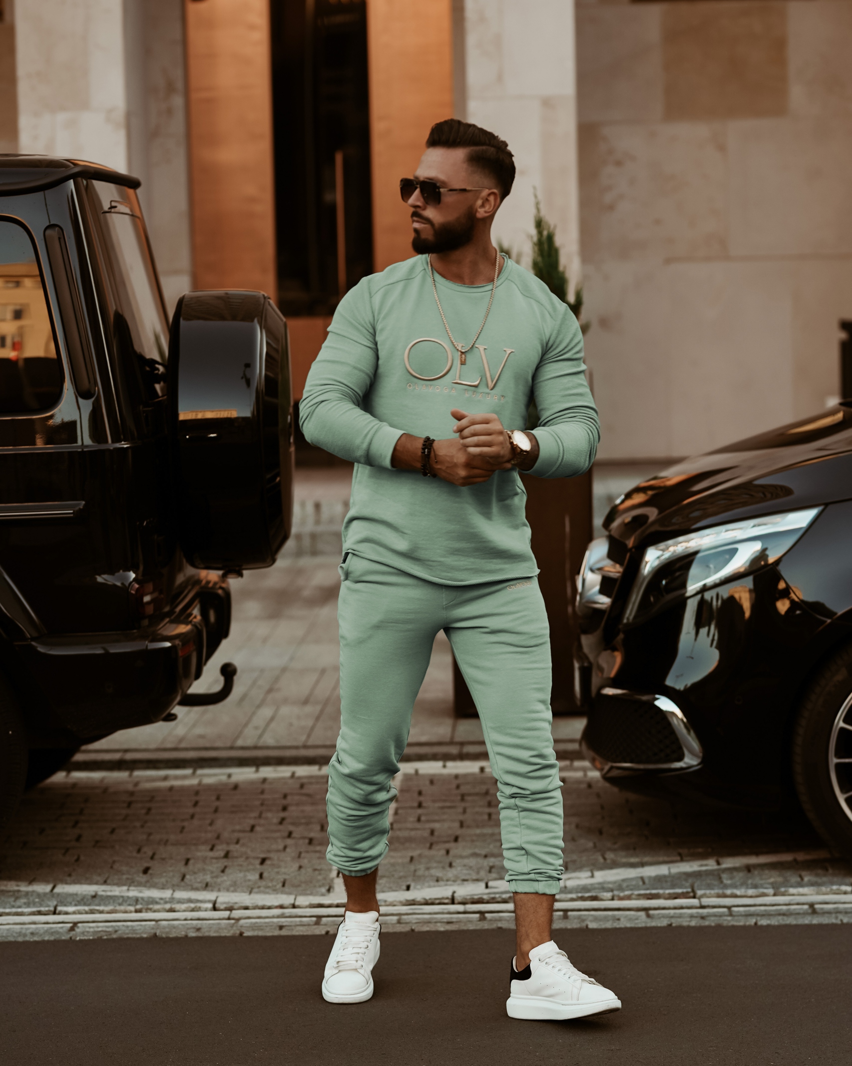 Komplet męski Ola Voga Luxury Set Man zielony