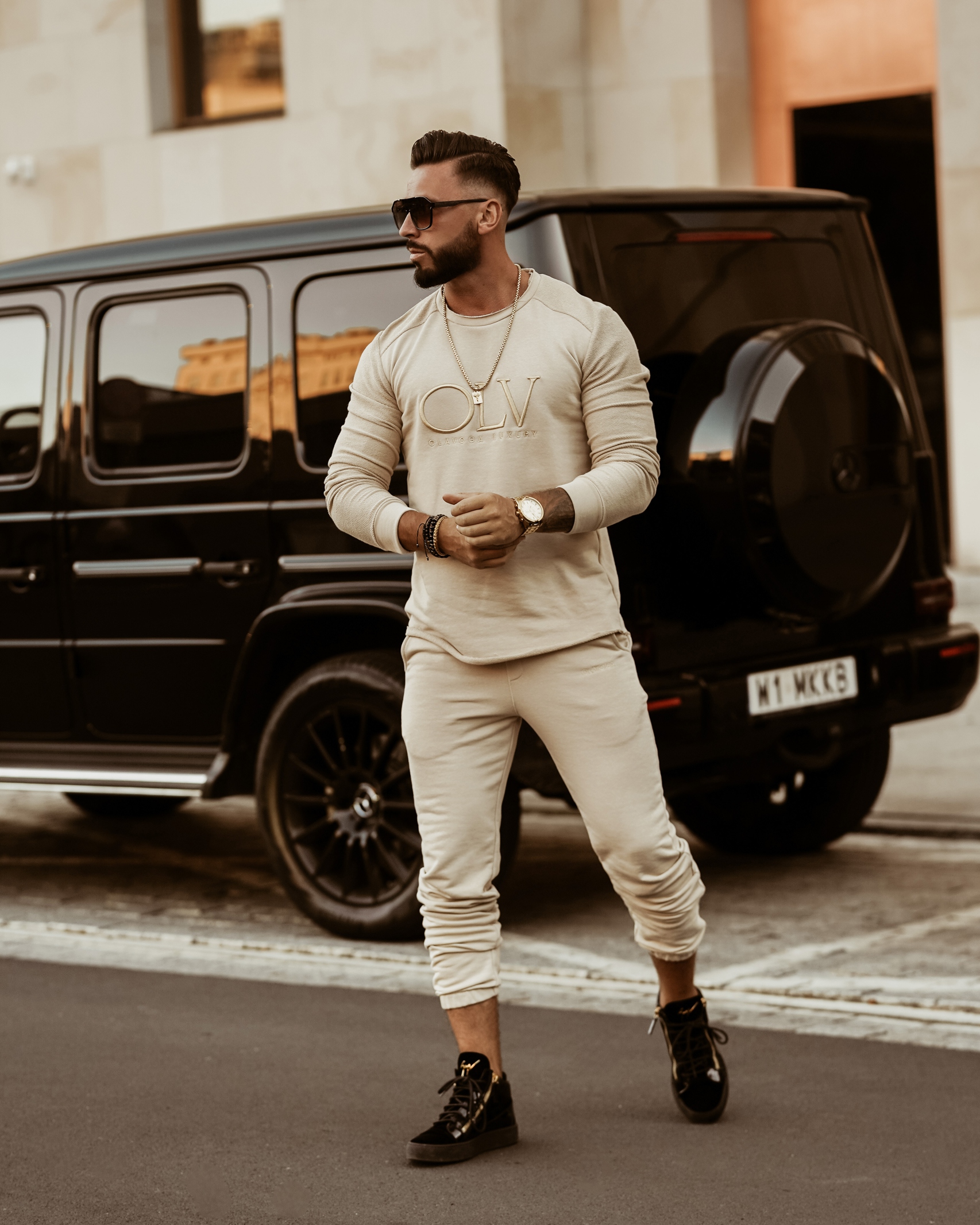 Komplet męski Ola Voga Luxury Set Man j.beżowy