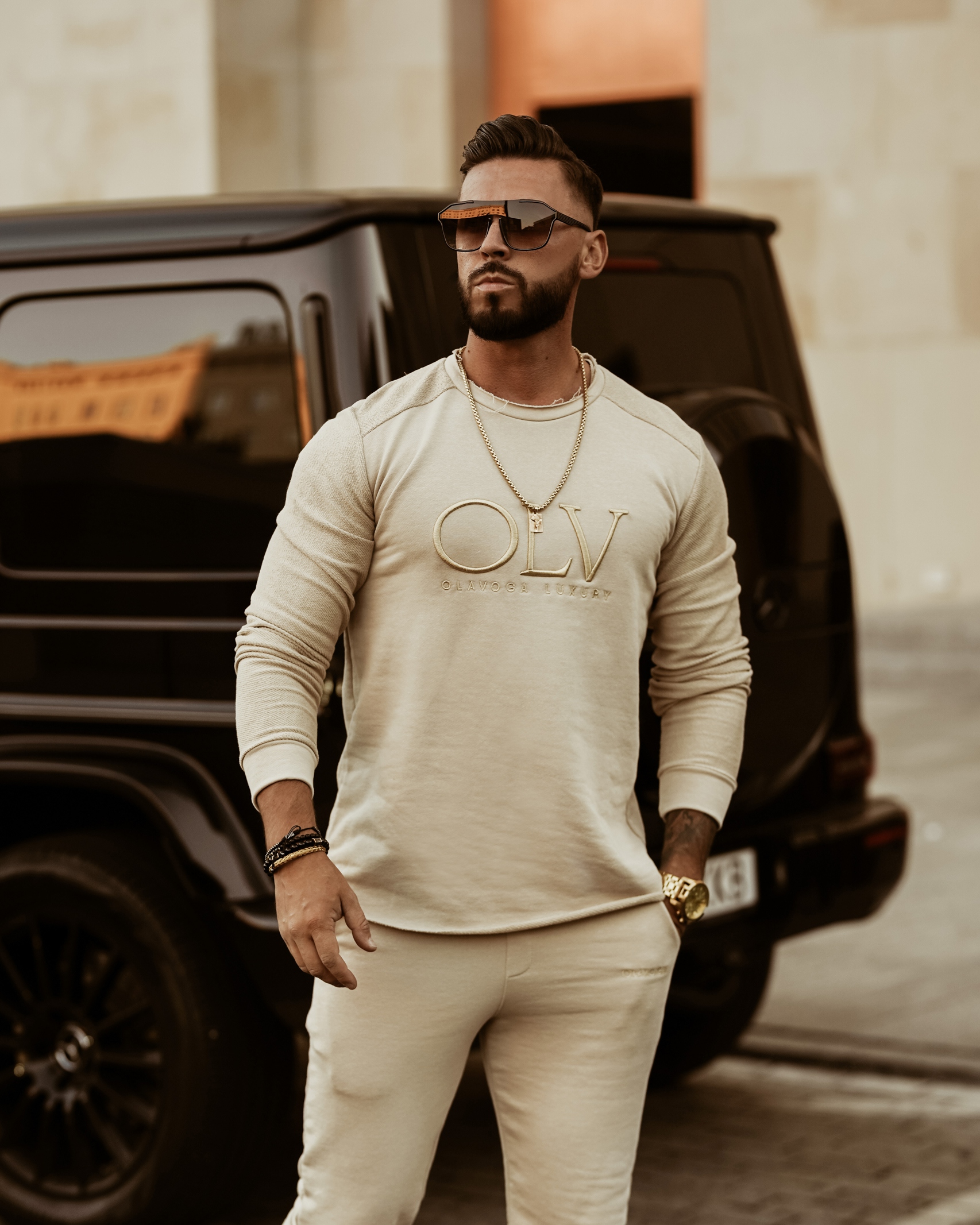 Komplet męski Ola Voga Luxury Set Man j.beżowy Komplet męski Ola Voga Luxury Set Man j.beżowy