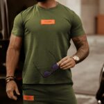 T-shirt męski Ola Voga Orange Label khaki