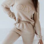 Komplet dresowy Luxury Set Woman Ola Voga beżowy