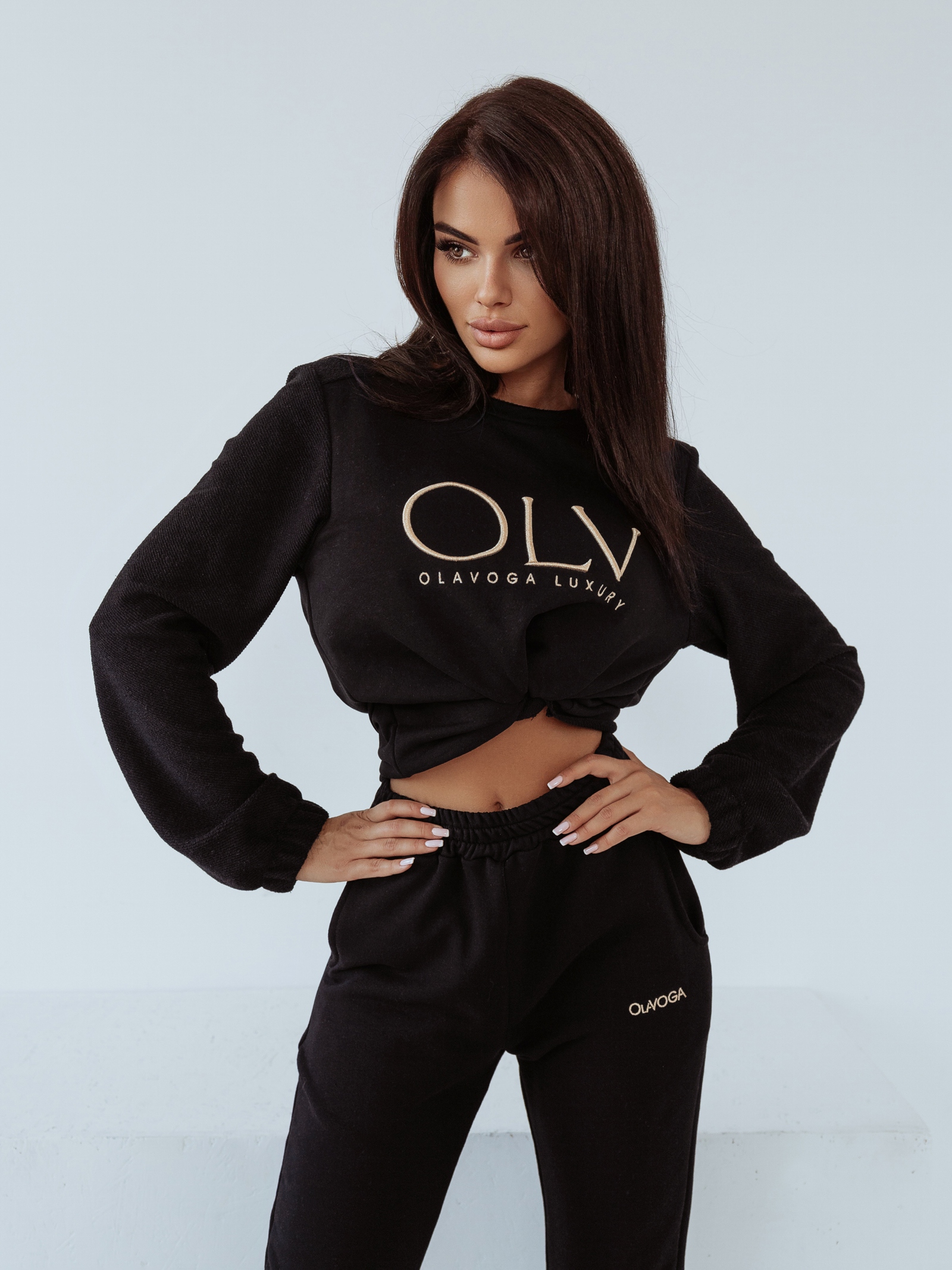 Komplet dresowy Luxury Set Woman Ola Voga czarny