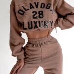 Komplet dresowy O'la Voga Black Bling c.beżowy