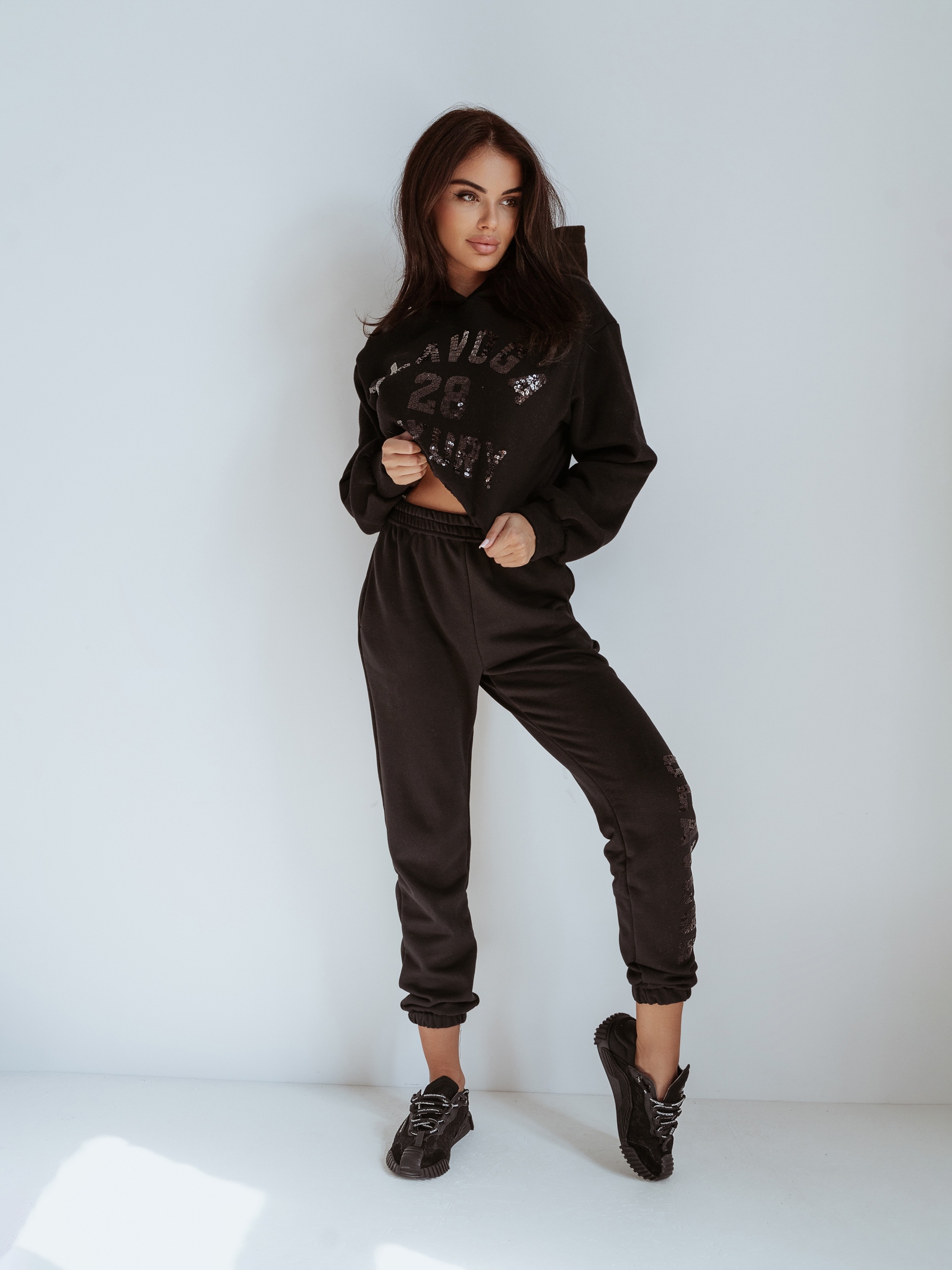 Komplet dresowy O'la Voga Black Bling czarny