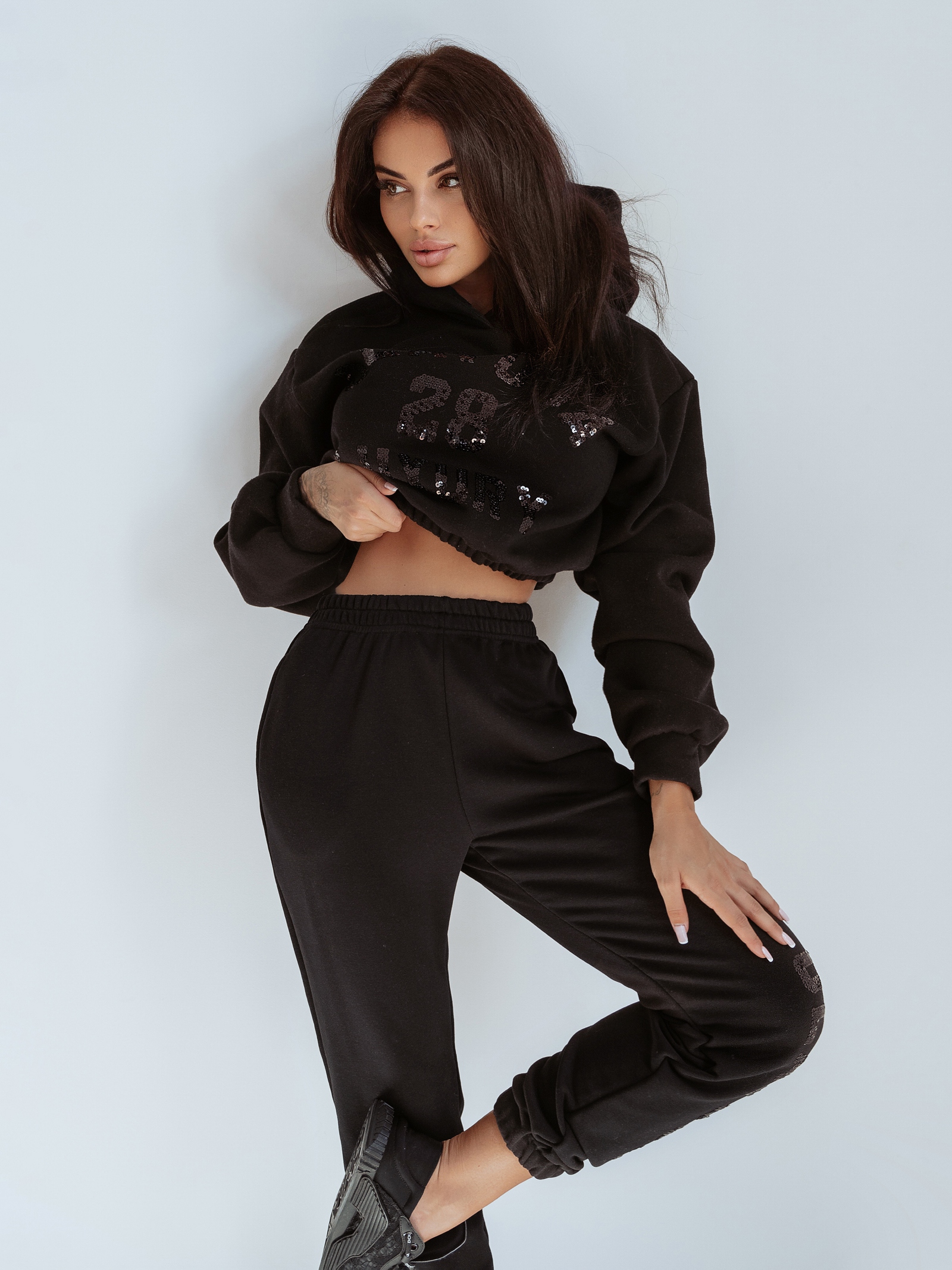 Komplet dresowy O'la Voga Black Bling czarny Komplet dresowy O'la Voga Black Bling czarny