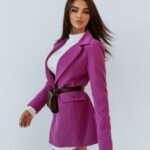 Marynarka taliowana Black Olv Ola Voga fioletowa