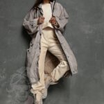 Płaszcz ortalionowy Big Face beżowy