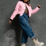 Kurtka bomberka błyszcząca Ola Voga Fame j.różowa