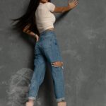 Spodnie jeansowe Underground niebieskie