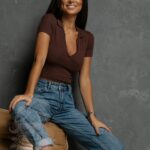 Bluzka polo Game czekoladowa