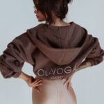 PREORDER Legginsy taliowane Elastic Bling Ola Voga beżowe