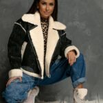 Kurtka kożuszek ramoneska Harlem czarna