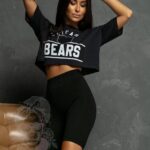T-shirt krótki Chicago Bears czarny