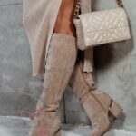 Kozaki zamszowe Madam Eluo cappuccino