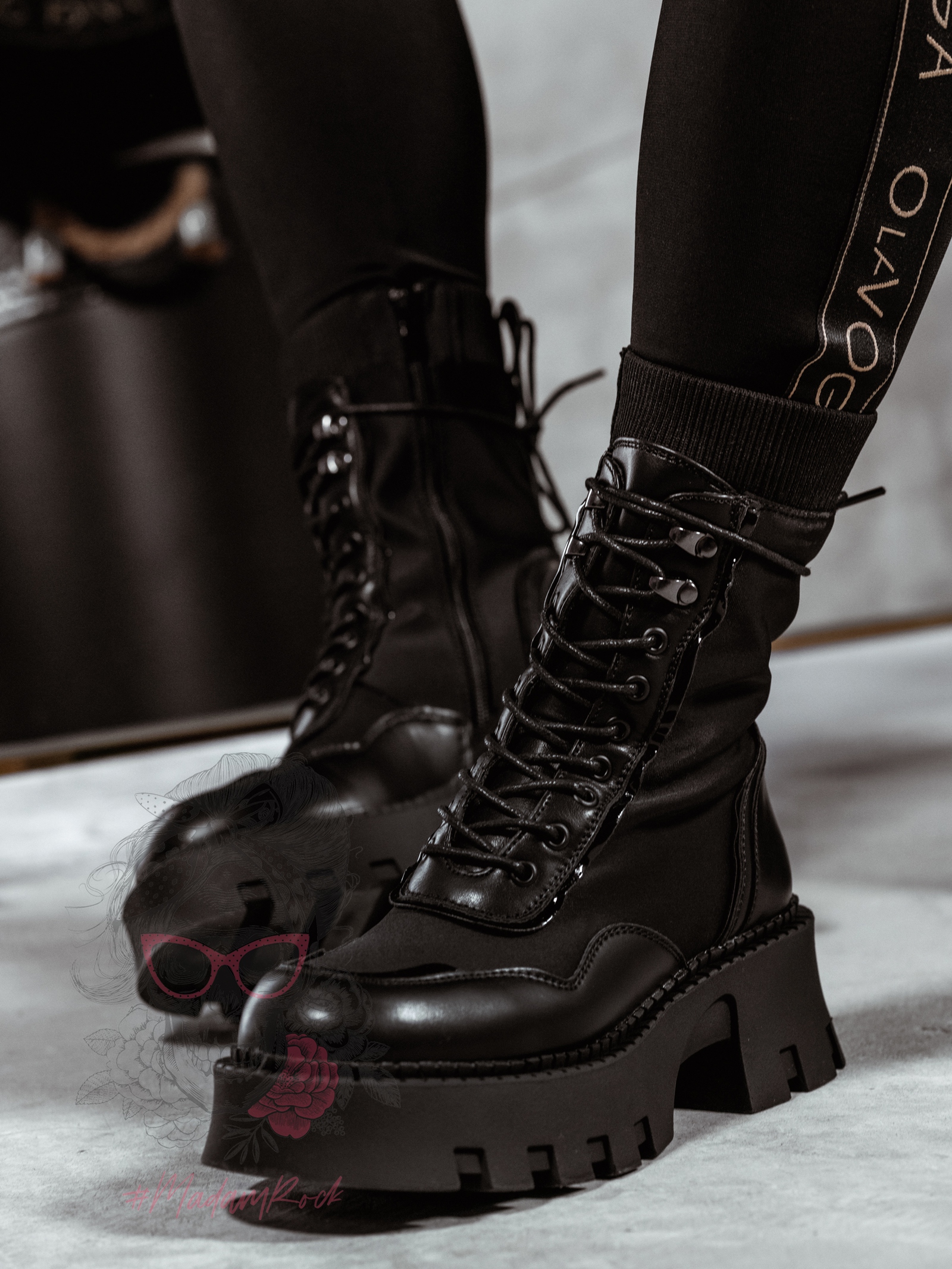 Workery skarpety Rock Corey czarne