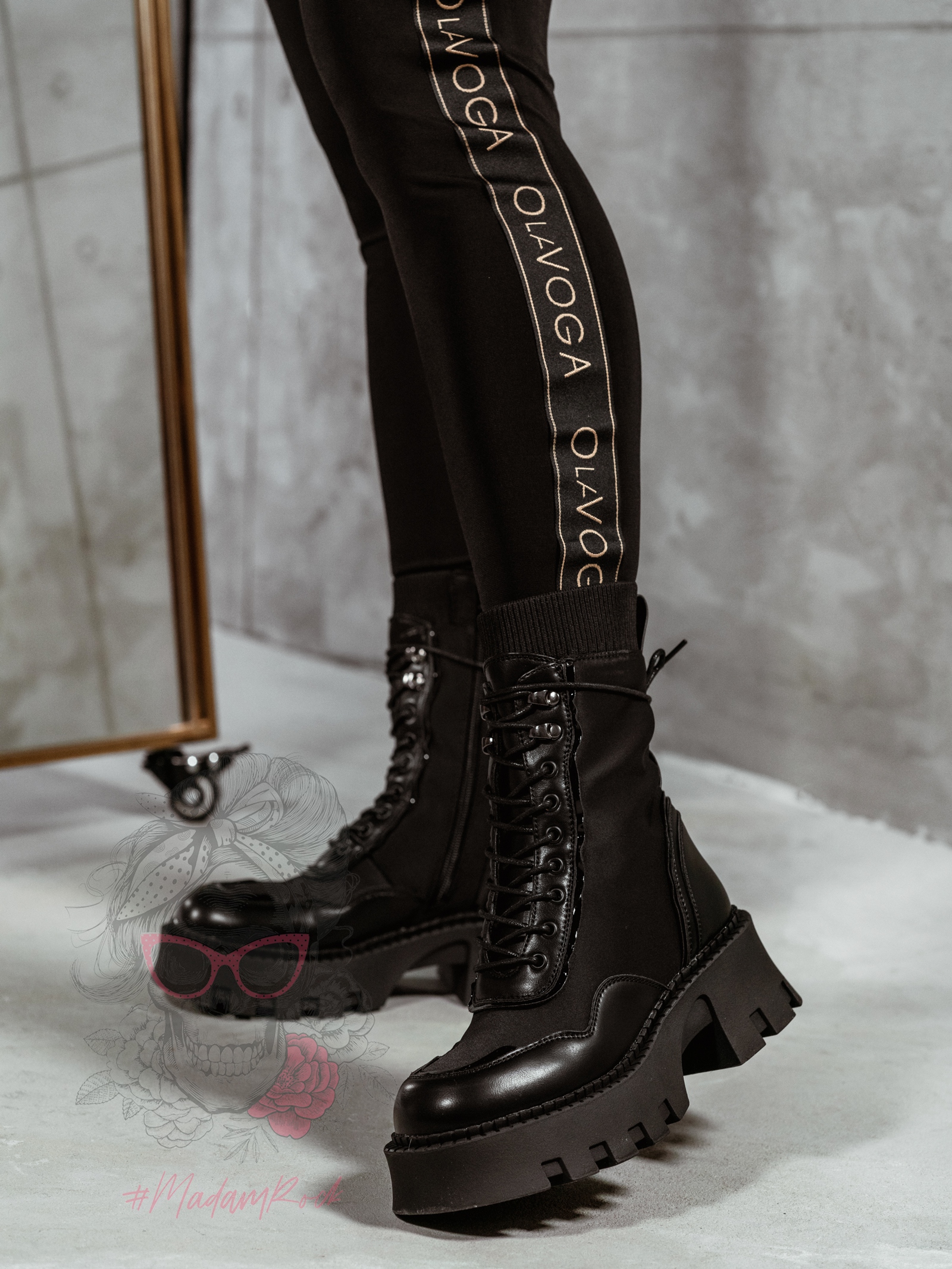 Workery skarpety Rock Corey czarne