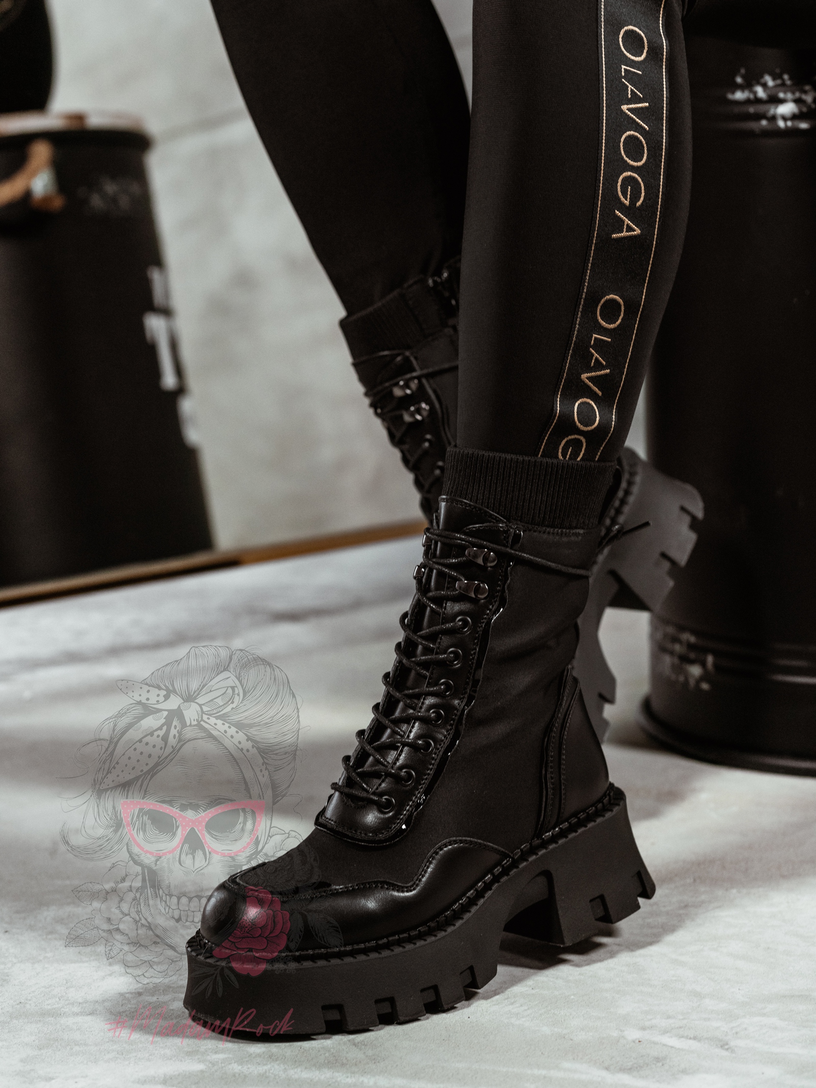 Workery skarpety Rock Corey czarne