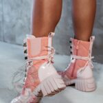 Trapery lakierowane Rock Cocoon pudrowy