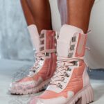 Trapery lakierowane Rock Cocoon pudrowy