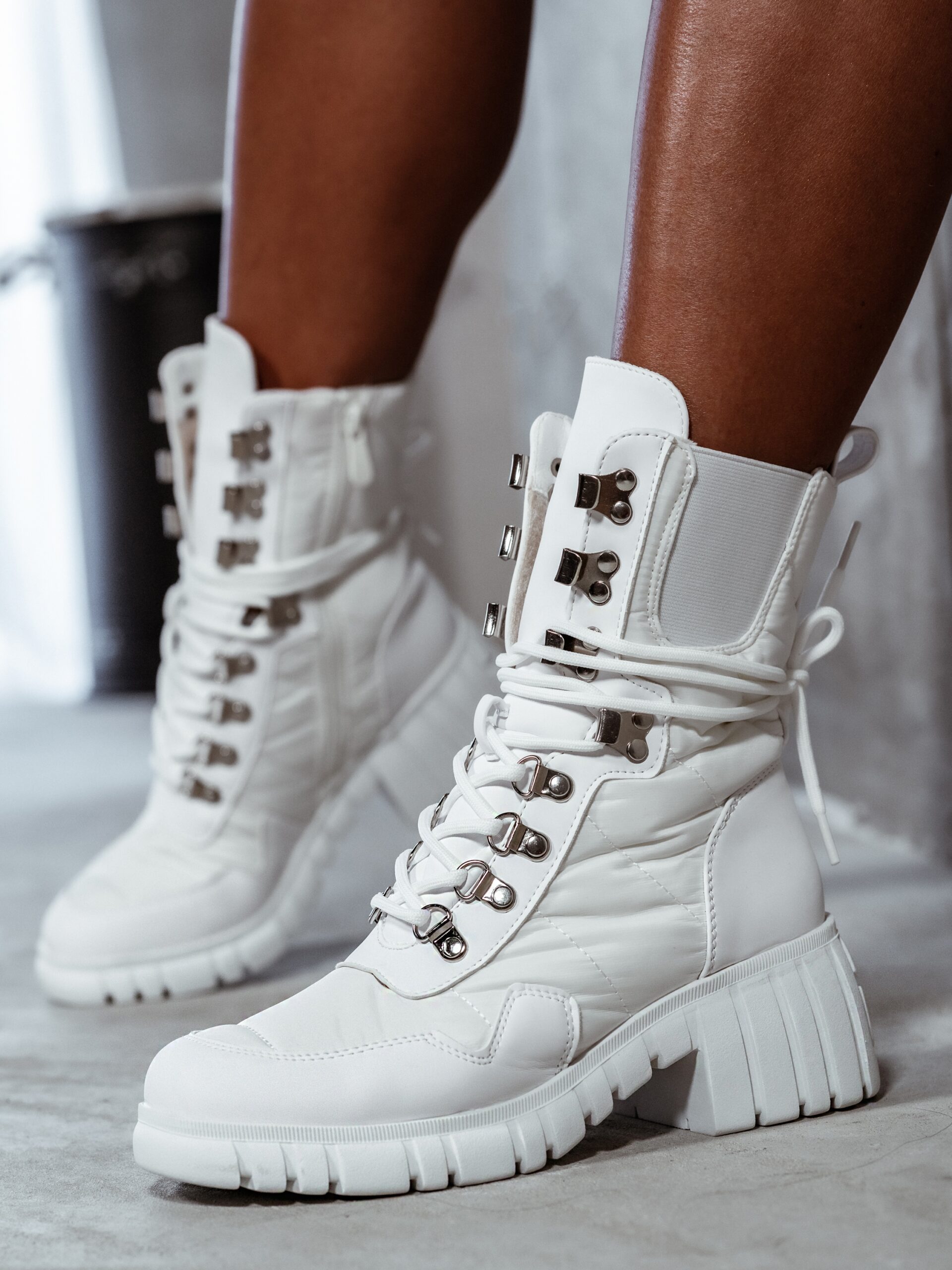 Trapery Rock Cocoon białe