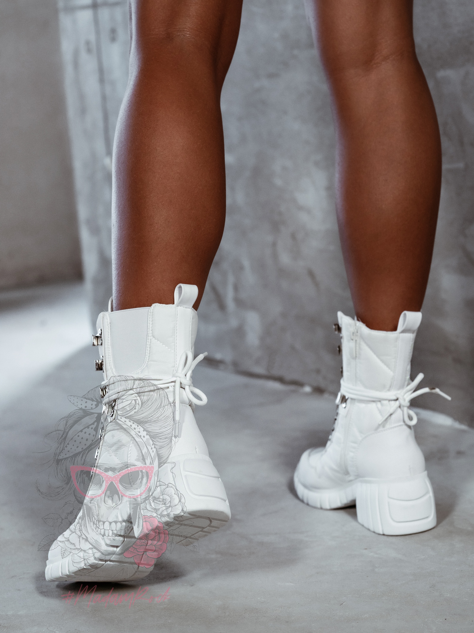 Trapery Rock Cocoon białe