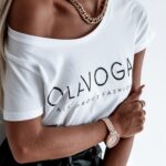 T-shirt klasyczny Ola Voga Classic Look biały