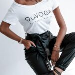 T-shirt klasyczny Ola Voga Classic Look biały