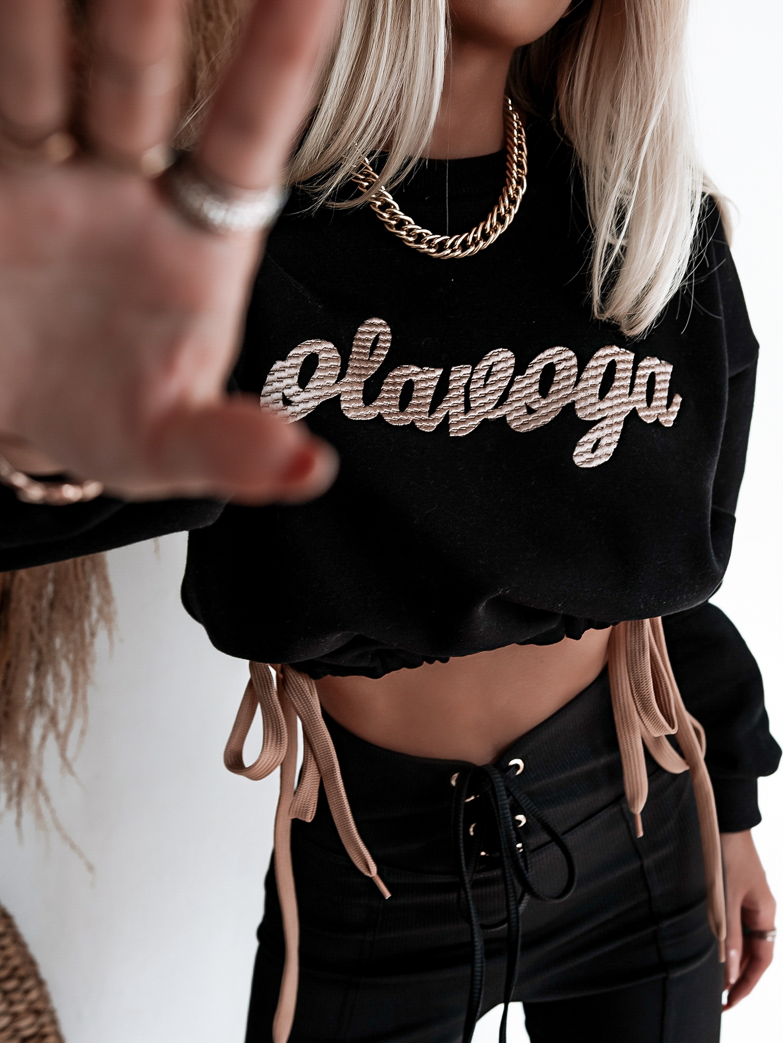 Bluza bawełniana Ola Voga Warm Softness czarna