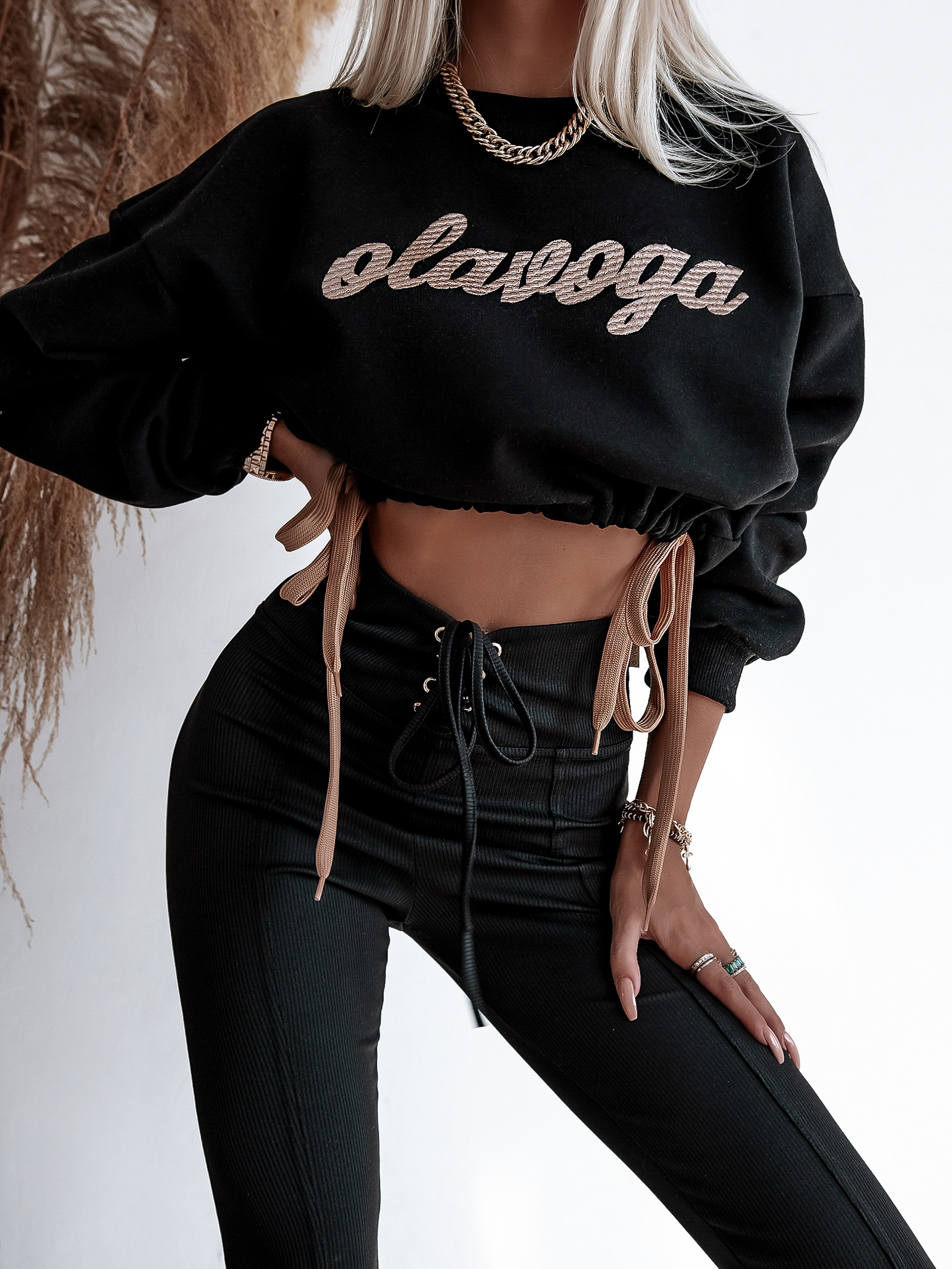 Bluza bawełniana Ola Voga Warm Softness czarna Bluza bawełniana Ola Voga Warm Softness czarna