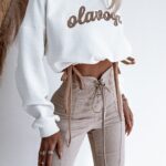 Bluza bawełniana Ola Voga Warm Softness ecru