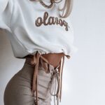 Bluza bawełniana Ola Voga Warm Softness ecru