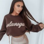 Bluza bawełniana Ola Voga Warm Softness brązowa