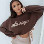Bluza bawełniana Ola Voga Warm Softness brązowa