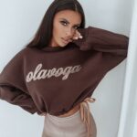 Bluza bawełniana Ola Voga Warm Softness brązowa