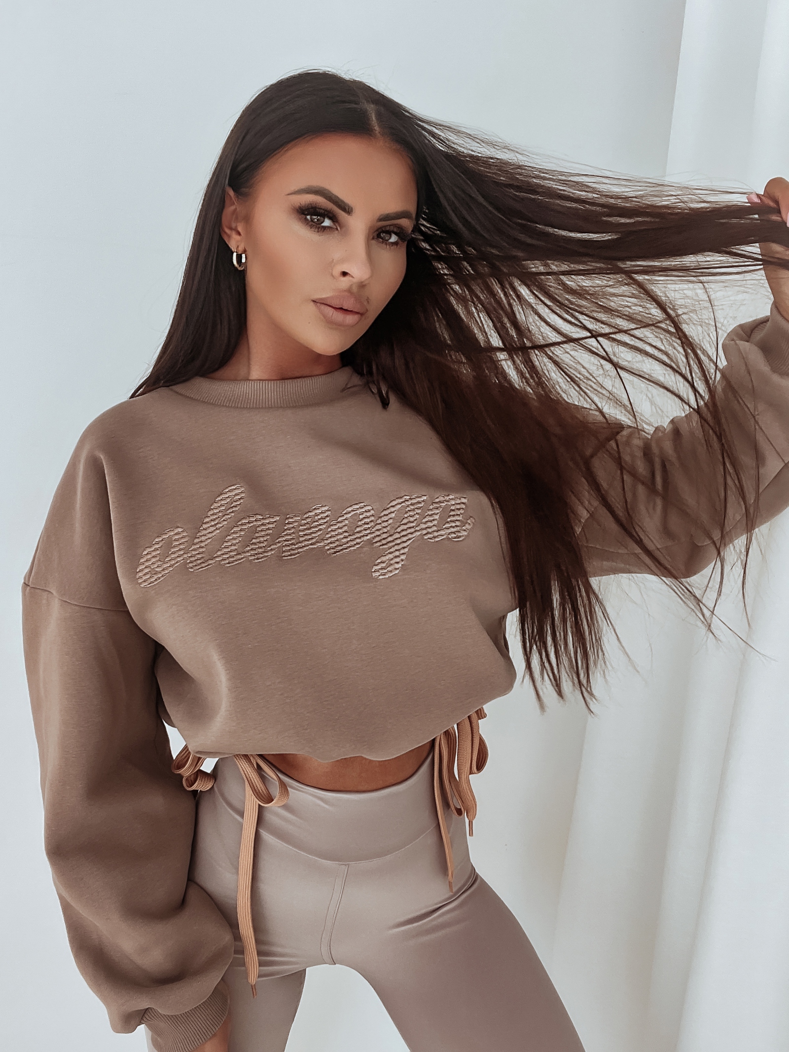 Bluza bawełniana Ola Voga Warm Softness c.beżowa