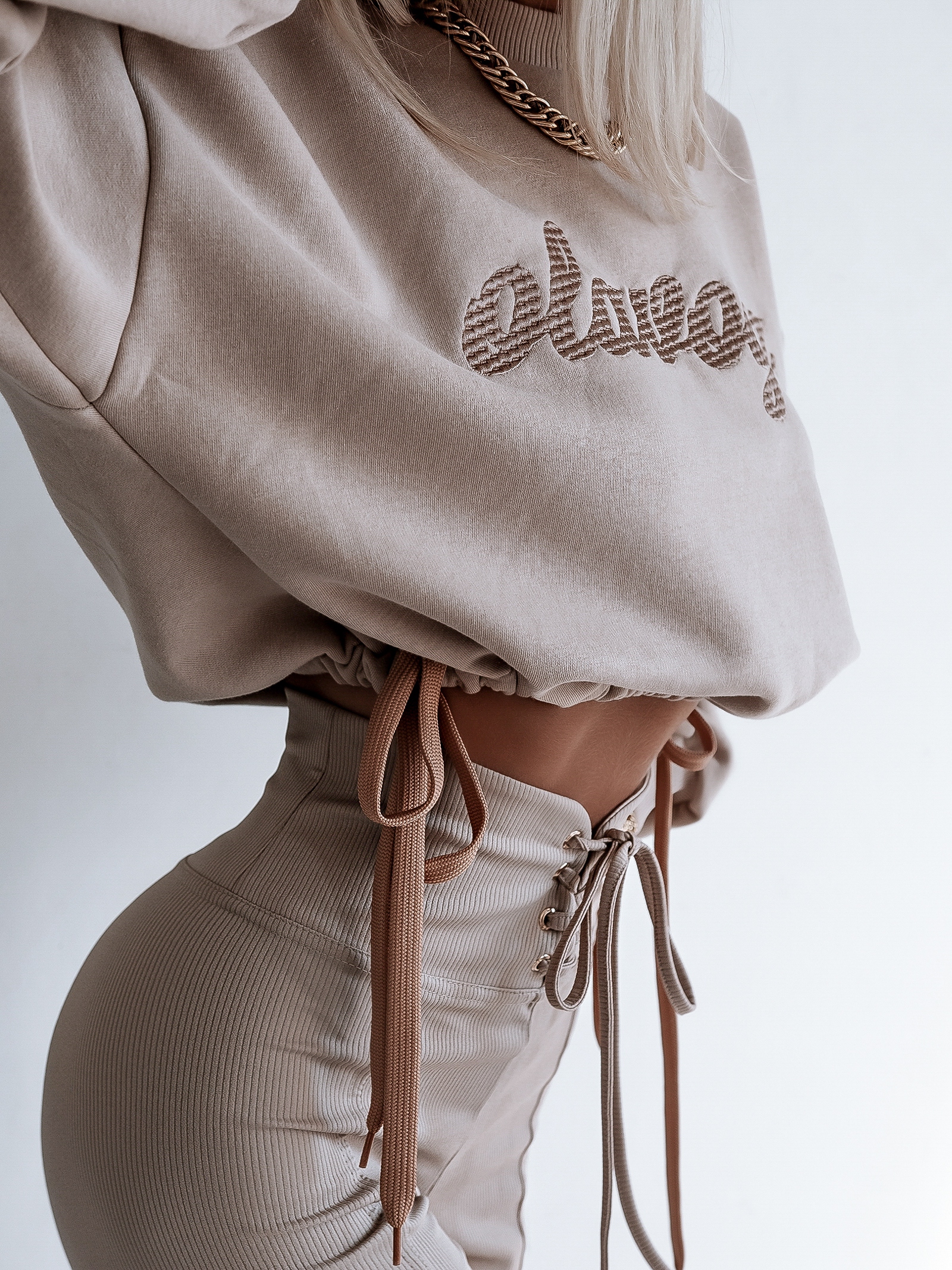 Bluza bawełniana Ola Voga Warm Softness j.beżowa