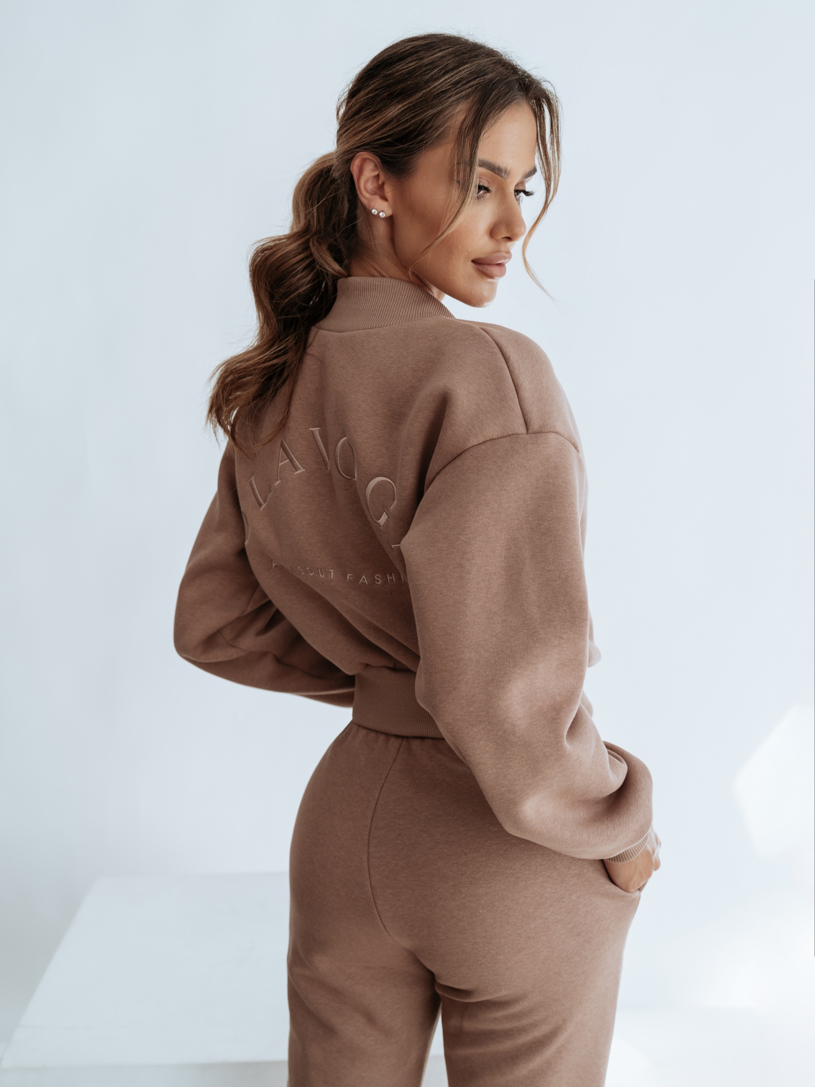 Kurtka bomberka damska Olavoga School c.beżowa